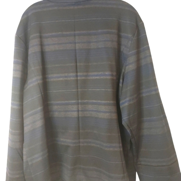 ASHLEY STEWART Career lined shape fit stripe blazer jacket plus sz 26 - Picture 5 of 9